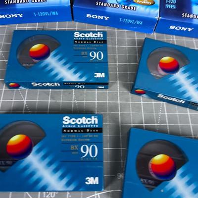 Unrecorded Cassette and VHS Tapes 