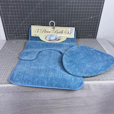 New Blue Bath Set