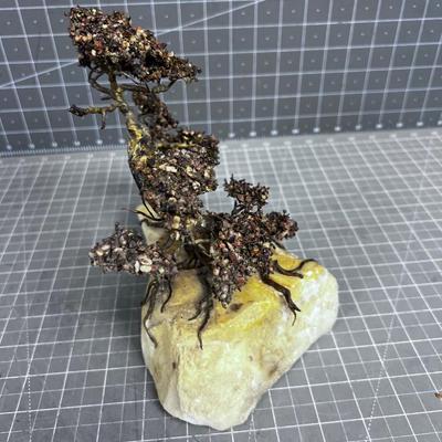 Bronze and Stone Hand Crafted Bonsai Sculpture 