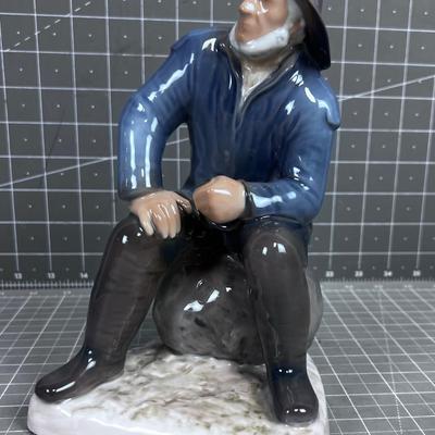 Royal Copenhagen "Old Fisherman" 8" tall 