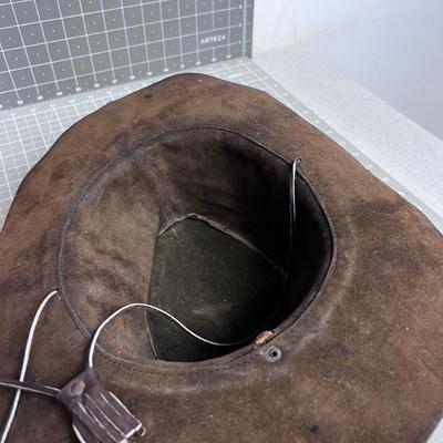 Leather Hat From PERU