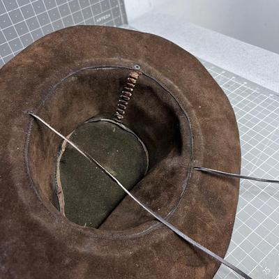 Leather Hat From PERU