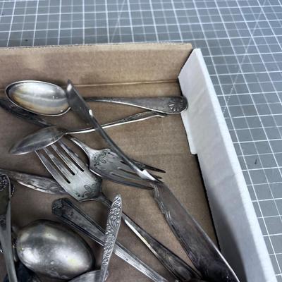 Antique Silver Plated Dinnerware