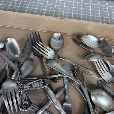 Antique Silver Plated Dinnerware