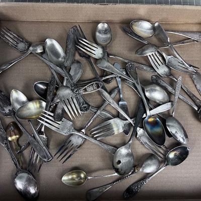 Antique Silver Plated Dinnerware