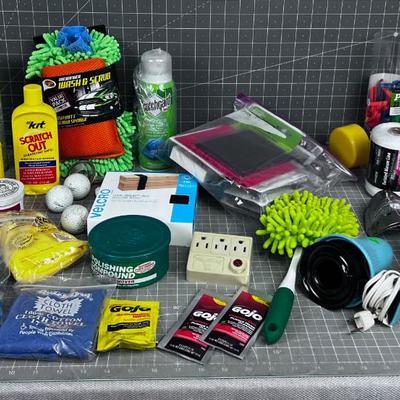Super Lot of Garage Stuff: Ointments, New Rags, String On and on
