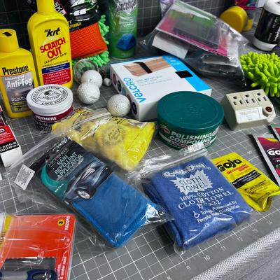 Super Lot of Garage Stuff: Ointments, New Rags, String On and on