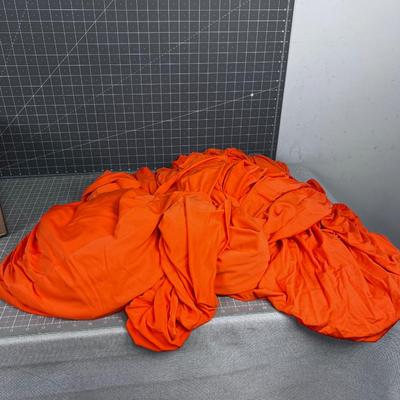 Orange 6 Foot Table Covers (4) 