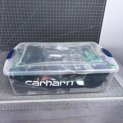 Box full of Clothing  Includes Carhartt Hoodie  Brand NEW