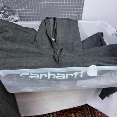 Box full of Clothing  Includes Carhartt Hoodie  Brand NEW