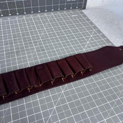 LEATHER Shot Gun Shell Belt 