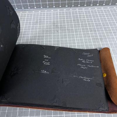 AWESOME 1930's Hand Painted YELLOWSTONE Photo Album