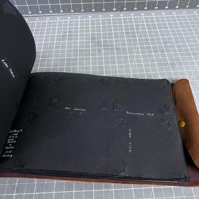 AWESOME 1930's Hand Painted YELLOWSTONE Photo Album