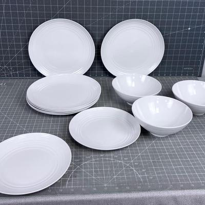 New Partial Set of Melamine 