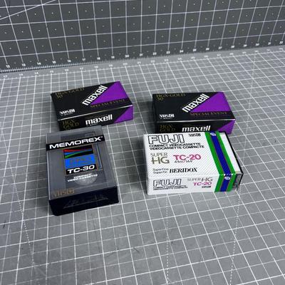 4 NEW VHS C Recordable Video Tapes