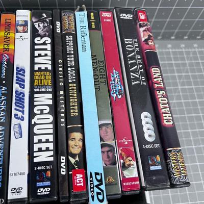 Tray of DVD's 