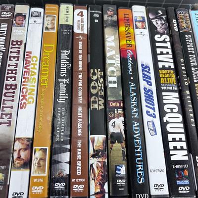 Tray of DVD's 