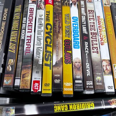 Tray of DVD's 