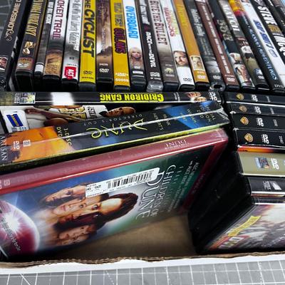 Tray of DVD's 