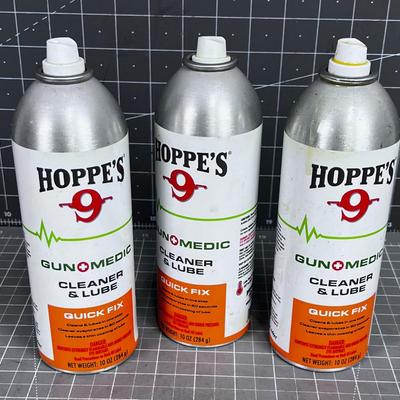 3 Cans of Gun Cleaner 