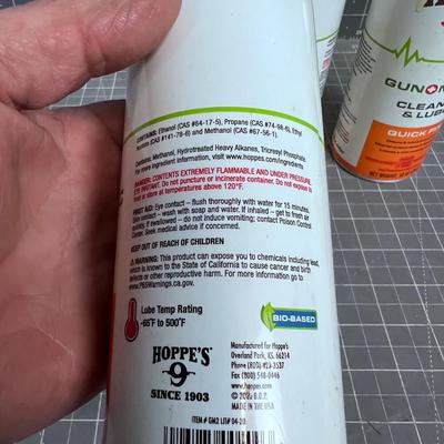 3 Cans of Gun Cleaner 