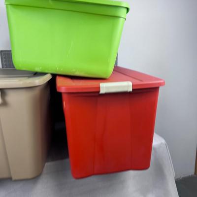 (3) 2- XL Tote and a Large Tote: Green Tan Brick 