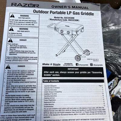RAZOR 2-BURNER Griddle NEW in the Box