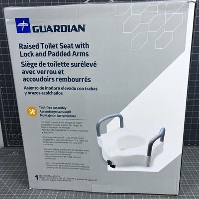 Guardian Raised Toilet Seat with Arms 