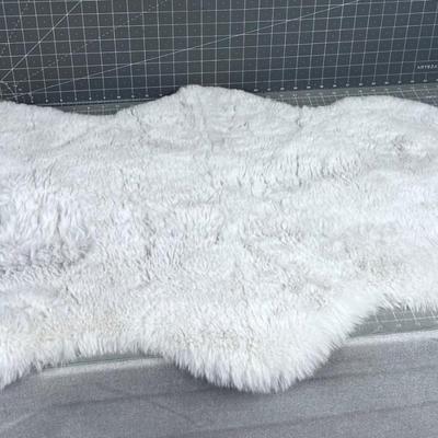 Faux Lamb Skin, that looks real! 