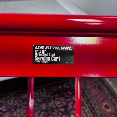 Tools or Parts Metal RED  Cart 
