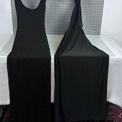 2 BLACK Evening Gowns 