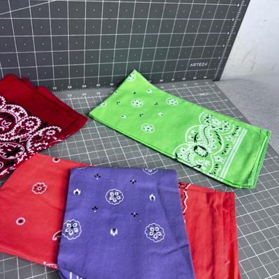 Colored Bandana Handkerchiefs 