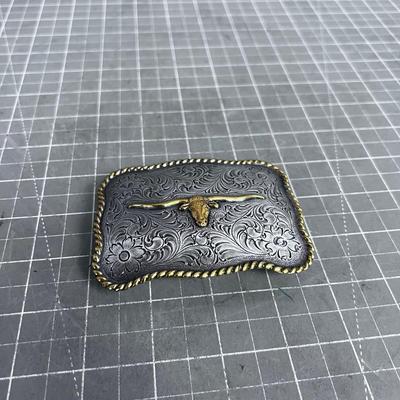 Long Horn Steer Buckle 