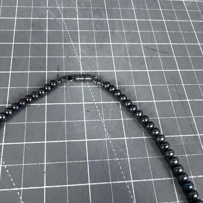 Gorgeous Gray Colored Pearls with Sterling Clasp