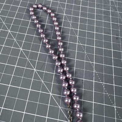 Nolan Miller Pink Pearl Choker NICE
