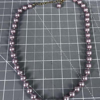 Nolan Miller Pink Pearl Choker NICE