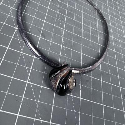 MILOR Sterling Choker with Pendant 