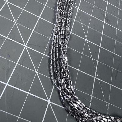 MILOR Italy 925 8 Strand Necklace 23" Long 