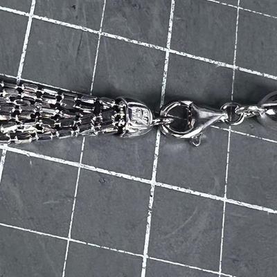 MILOR Italy 925 8 Strand Necklace 23" Long 