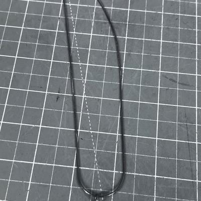 Sterling Tear Drop Turquoise Silver Pendant and Chain 16" 