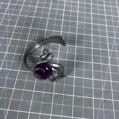 Fork with a Cool Crystal Stone BRACELET Work of ART