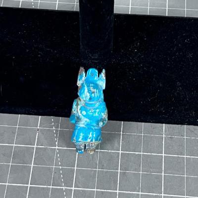 Hand Carved Turquoise Kachina Pendant AWESOME!!!