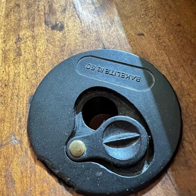 Antique Cast Iron School Desk w. Ink Holder