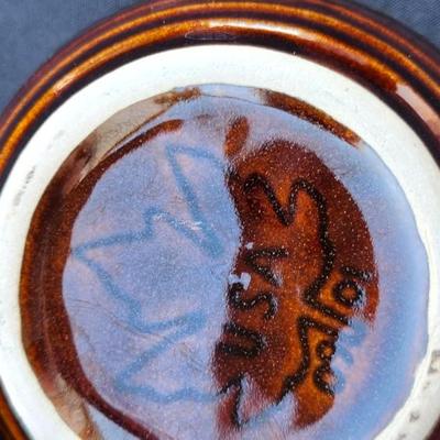Beautiful Vintage Brown Drip Glaze American Pottery Lot