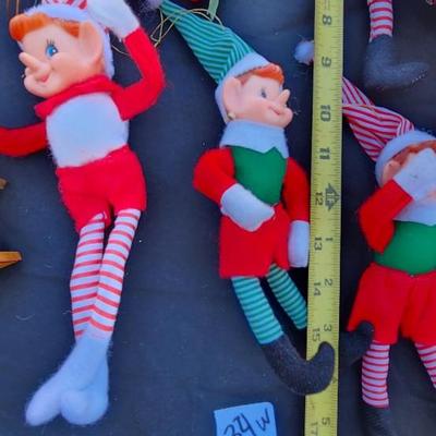 Christmas Pixie Elves Striped Legs Lot