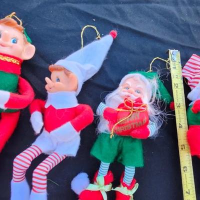 Christmas Pixie Elves Striped Legs Lot