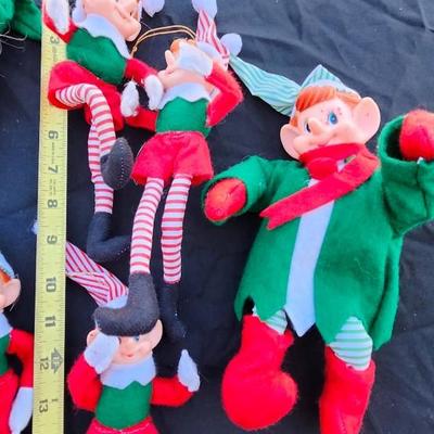 Christmas Pixie Elves Striped Legs Lot