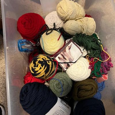 Huge Lot Yarn, Crochet, Knitting, Tatting, Crafting