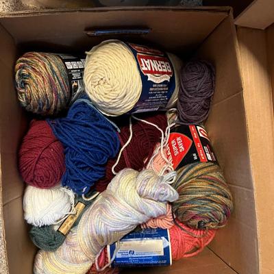 Huge Lot Yarn, Crochet, Knitting, Tatting, Crafting