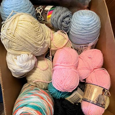 Huge Lot Yarn, Crochet, Knitting, Tatting, Crafting